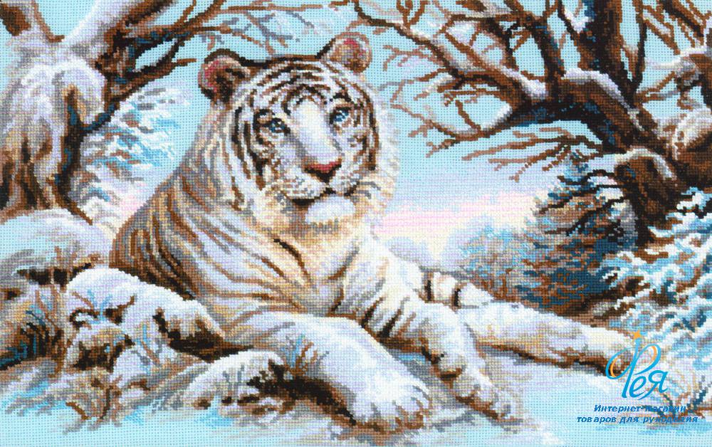 Набор для вышивания Бенгальский тигр, 60x40, Риолис, Сотвори сама